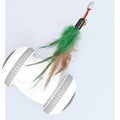 Automatic Cat Toy Robot - Interactive Feather Wand with Interchangeable Attachments
