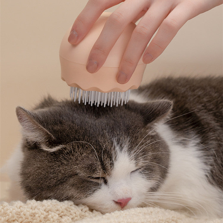 Cat Grooming Brush - Floating Massage Comb for Shedding & Tangles