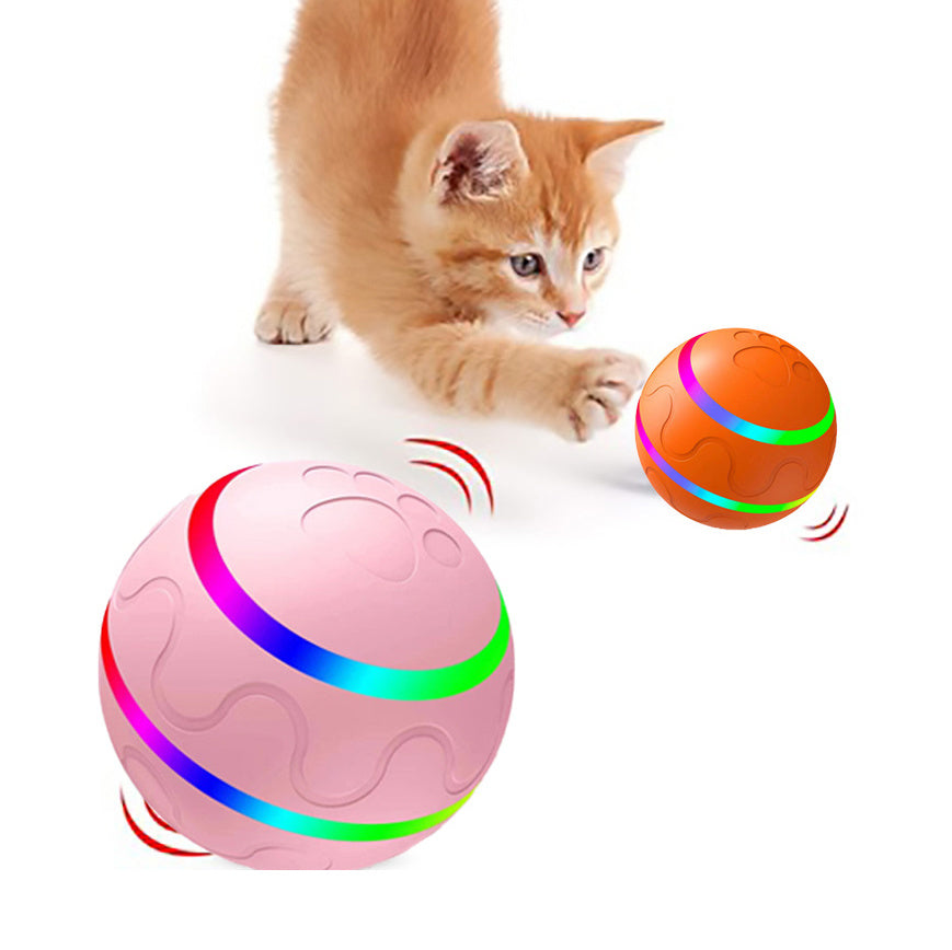 Smart Interactive Cat Ball - USB Rechargeable Self-Rolling Toy