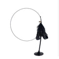Cat Feather Teaser Wand - Interactive Bell & Suction Cup Play Stick