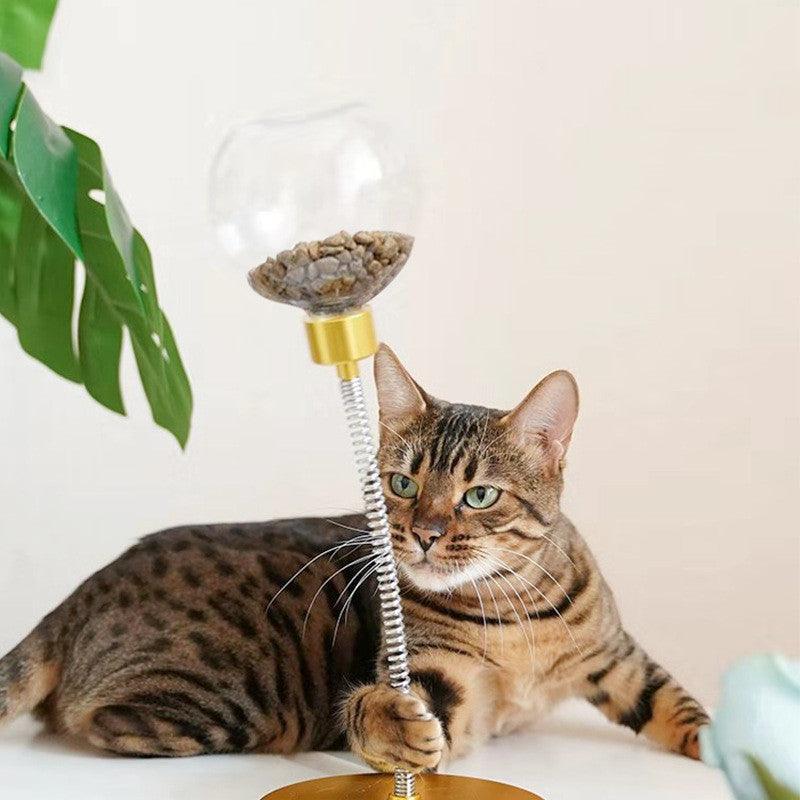 Cat Treat Ball - Interactive Leak & Swing Puzzle Toy with Treat Dispenser