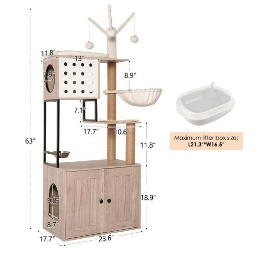 Cat Tree Tower - Multi-Level Activity Center for Indoor Cats