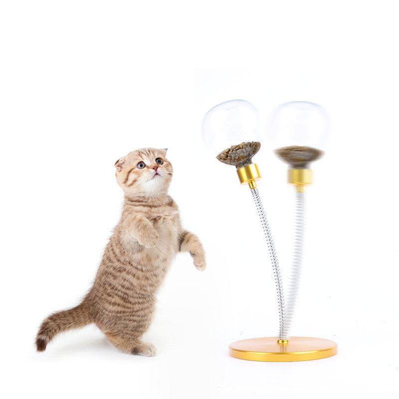 Cat Treat Ball - Interactive Leak & Swing Puzzle Toy with Treat Dispenser