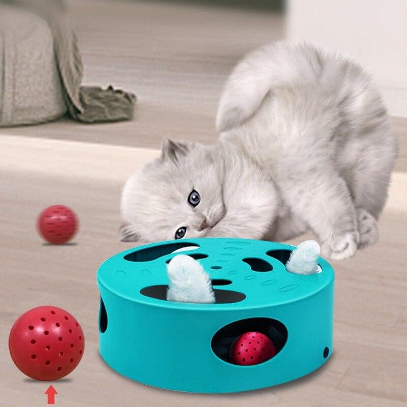 Interactive Cat Hunt Toy - USB Rechargeable Mouse Chase Maze Game
