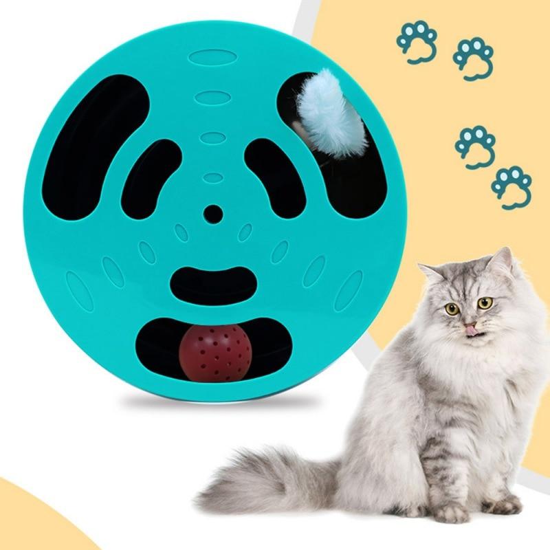 Interactive Cat Hunt Toy - USB Rechargeable Mouse Chase Maze Game
