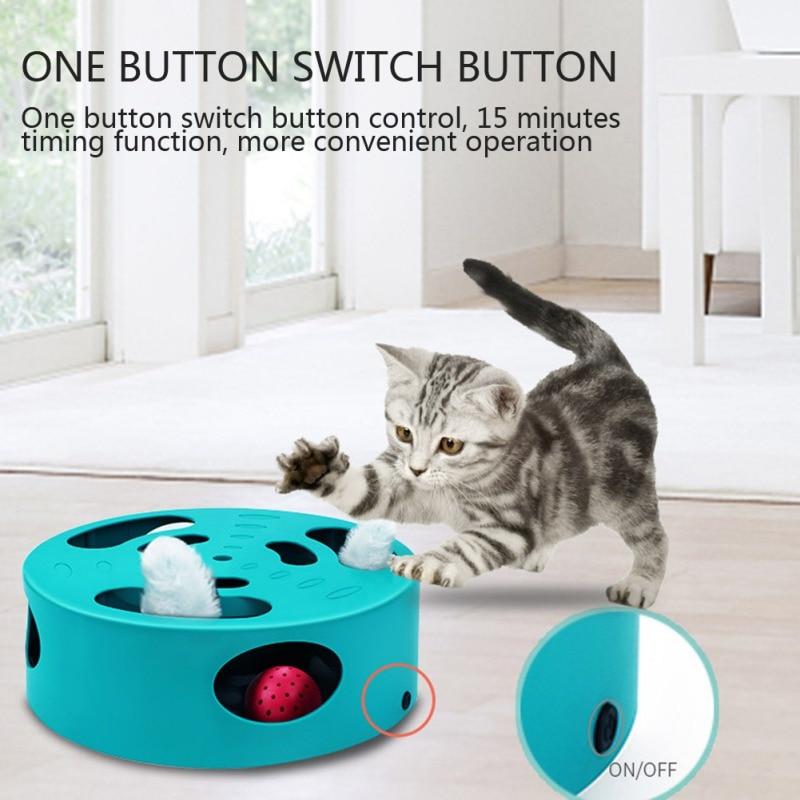 Interactive Cat Hunt Toy - USB Rechargeable Mouse Chase Maze Game