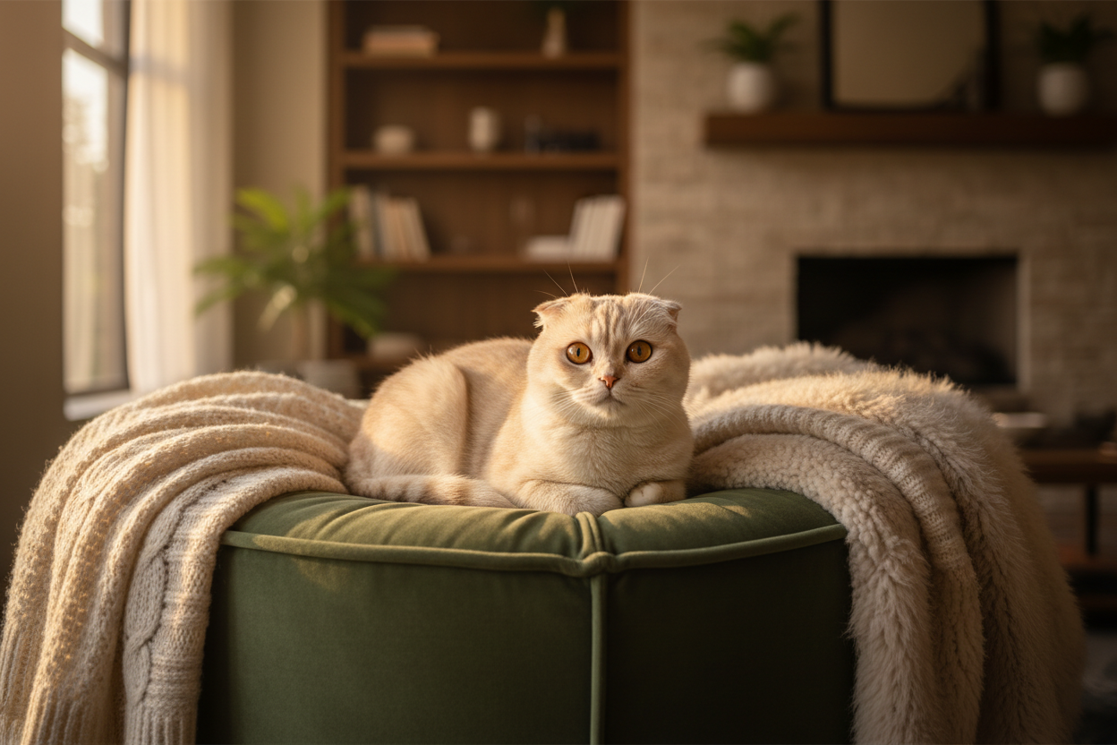 Scottish Fold cat banner